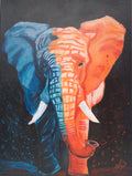 Original Elephant painting, 50 × 70 cm