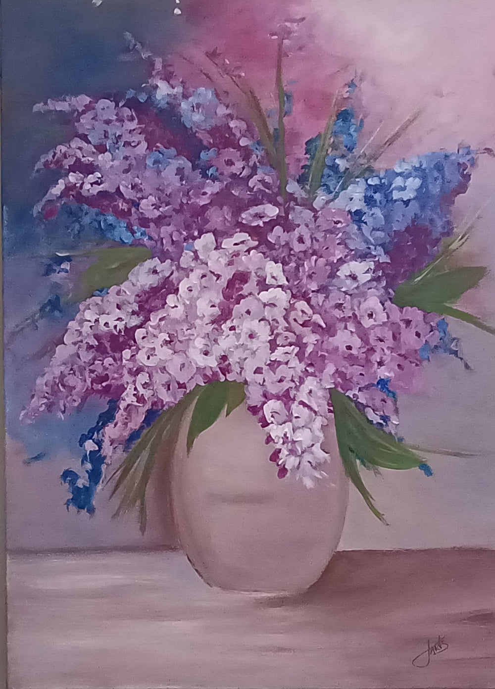 Hydrangeas - Original Painting 50 x 70 cm