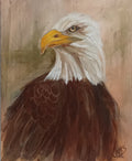 Original Bald Eagle painting, 40 × 50 cm